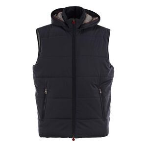 KITON Hooded Quilted Vest Men NAVY Vests